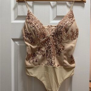 Sequin Embellished Bodysuit